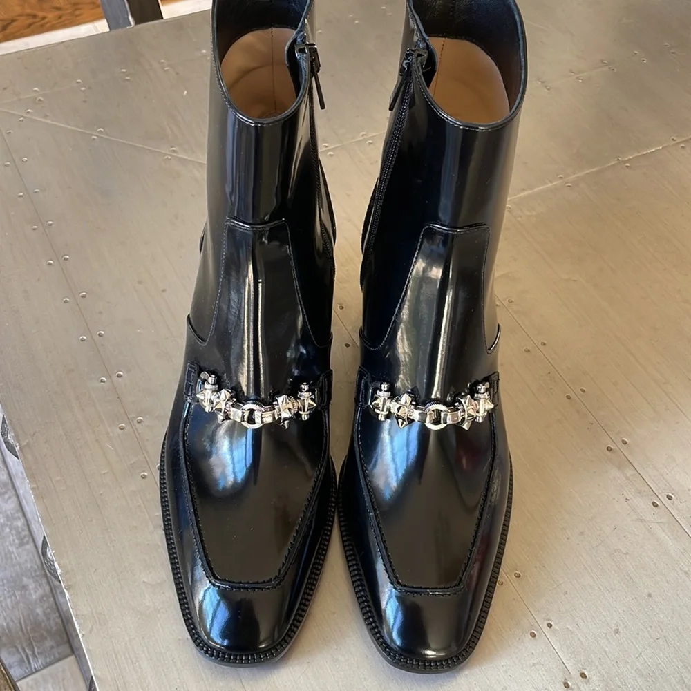 Christian louboutin mayerswing donna 55mm black classic boot bootie sz 39 - Picture 3 of 10